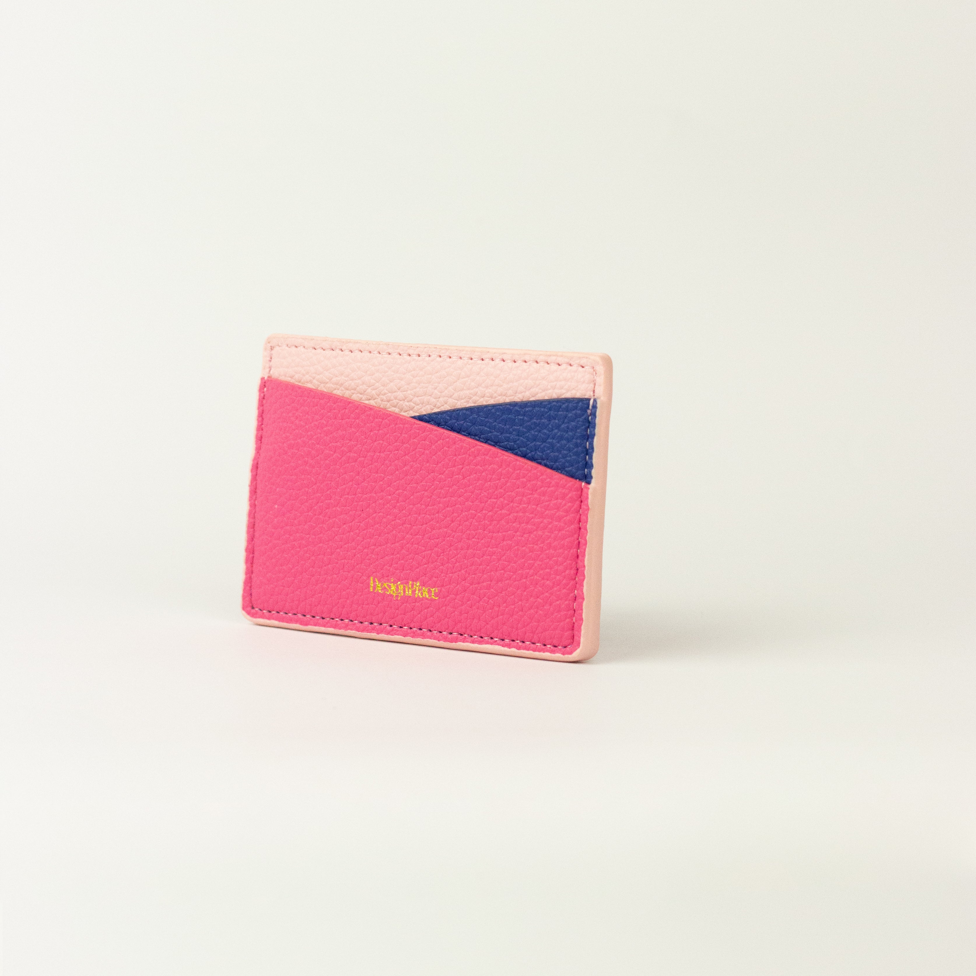 Pink Blue Card Holder