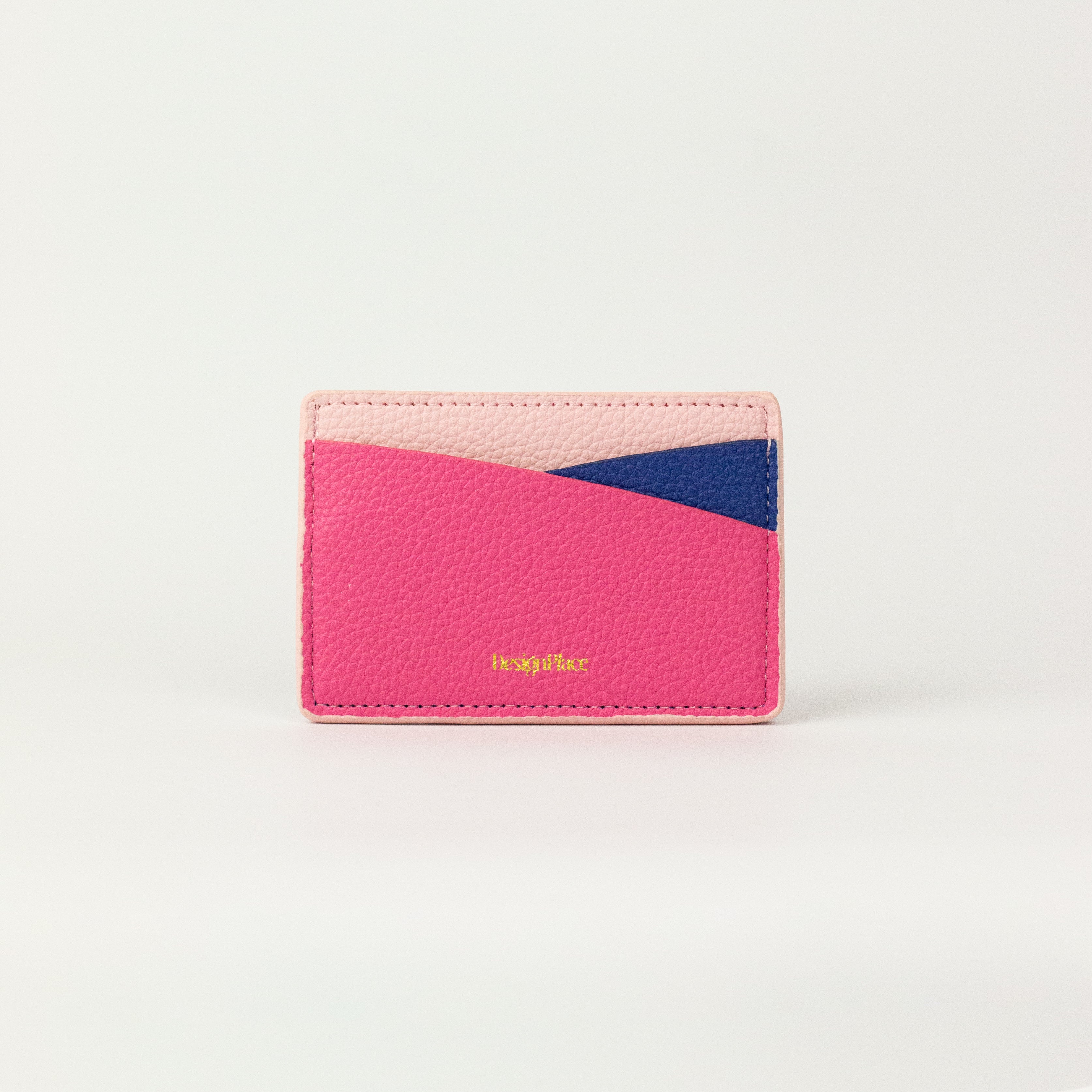 Pink Blue Card Holder