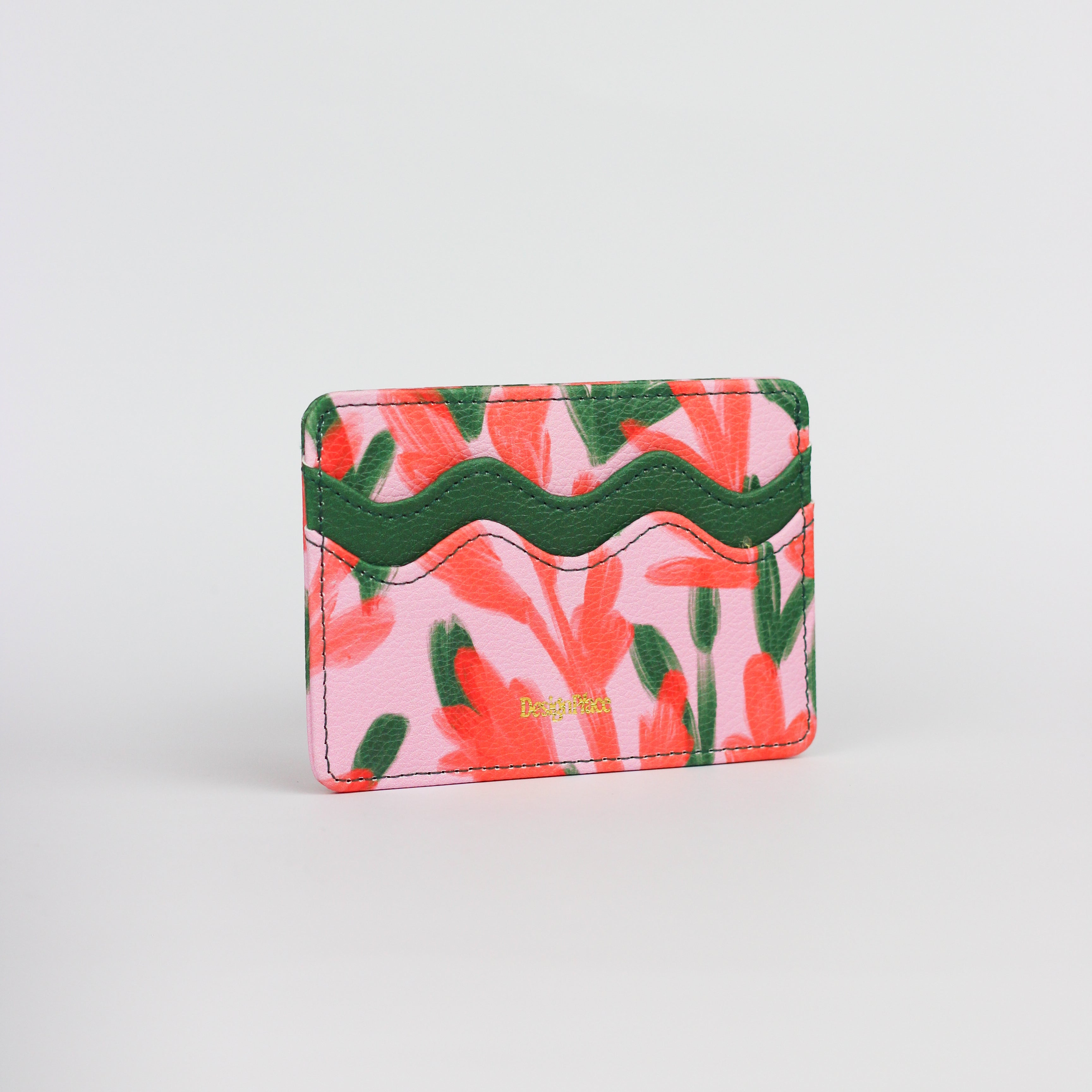 Pink & Green Card Holder (PU)