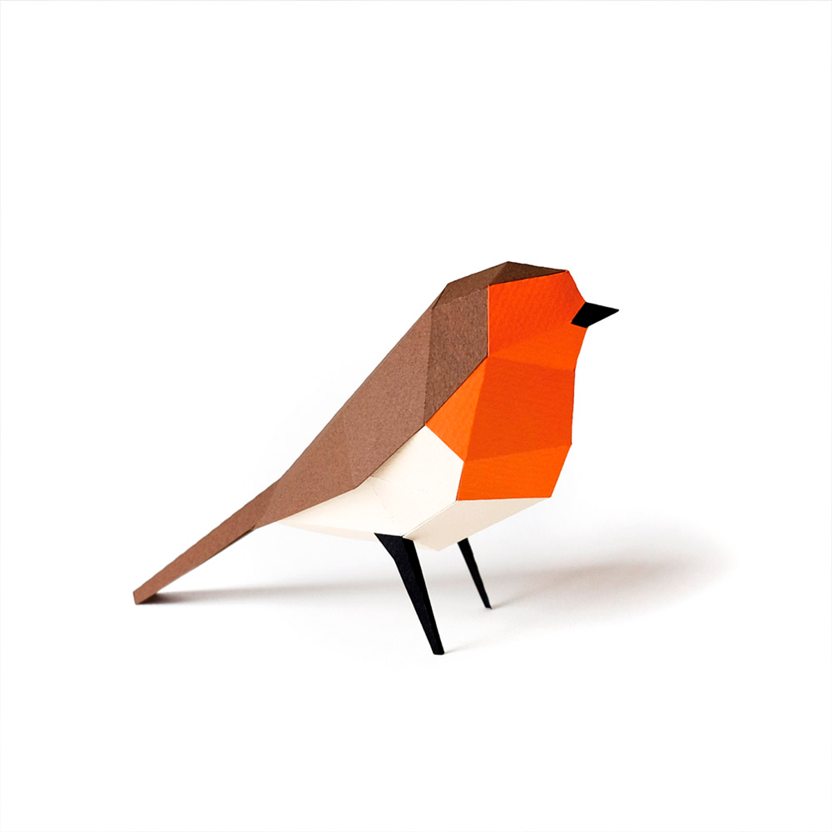 Erithacus Rubecula paper bird