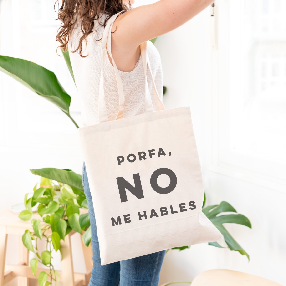 Porfa, no me hables Tote Bag - DesignPlace