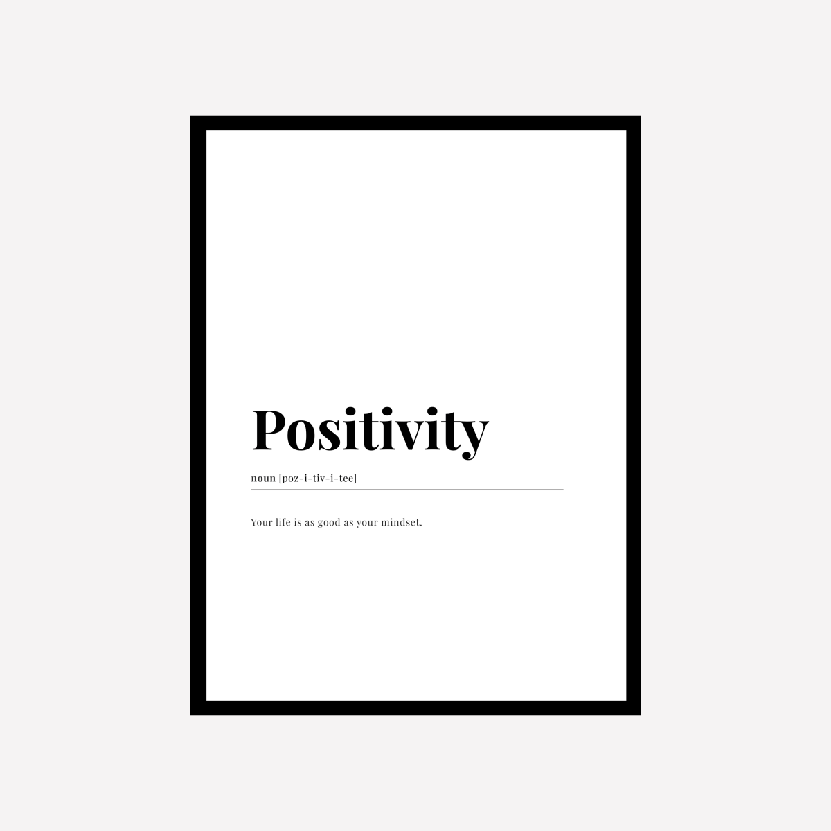 Positive Dictionary Art Print - DesignPlace