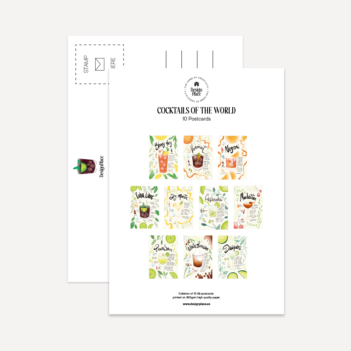 Cocktails of the World Postcard Pack