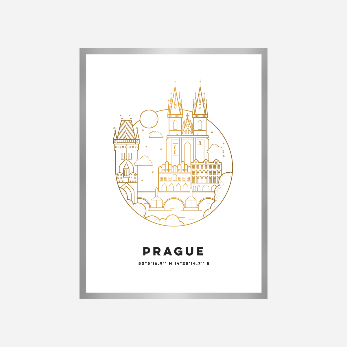 Prague Cityscape Art Print - DesignPlace