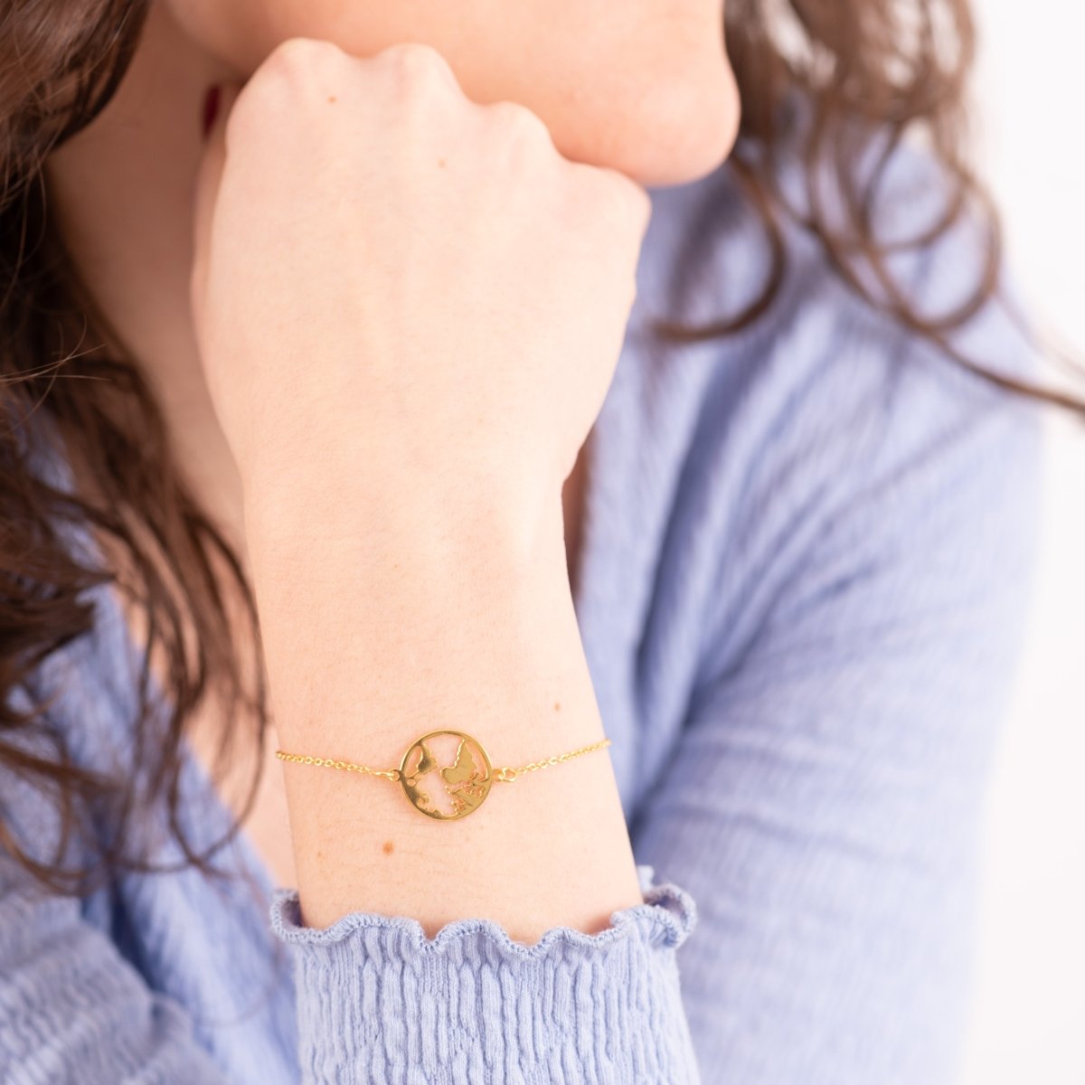 Pulsera Mundo Dorado - DesignPlace