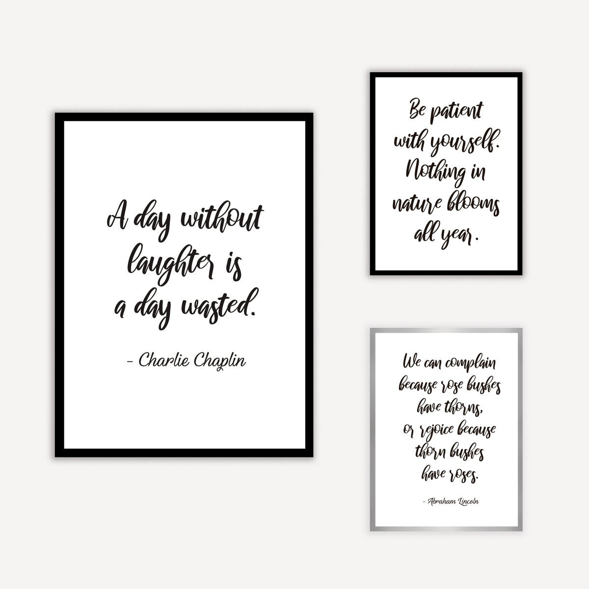 Quote A Day Without Laughter Art Print - DesignPlace