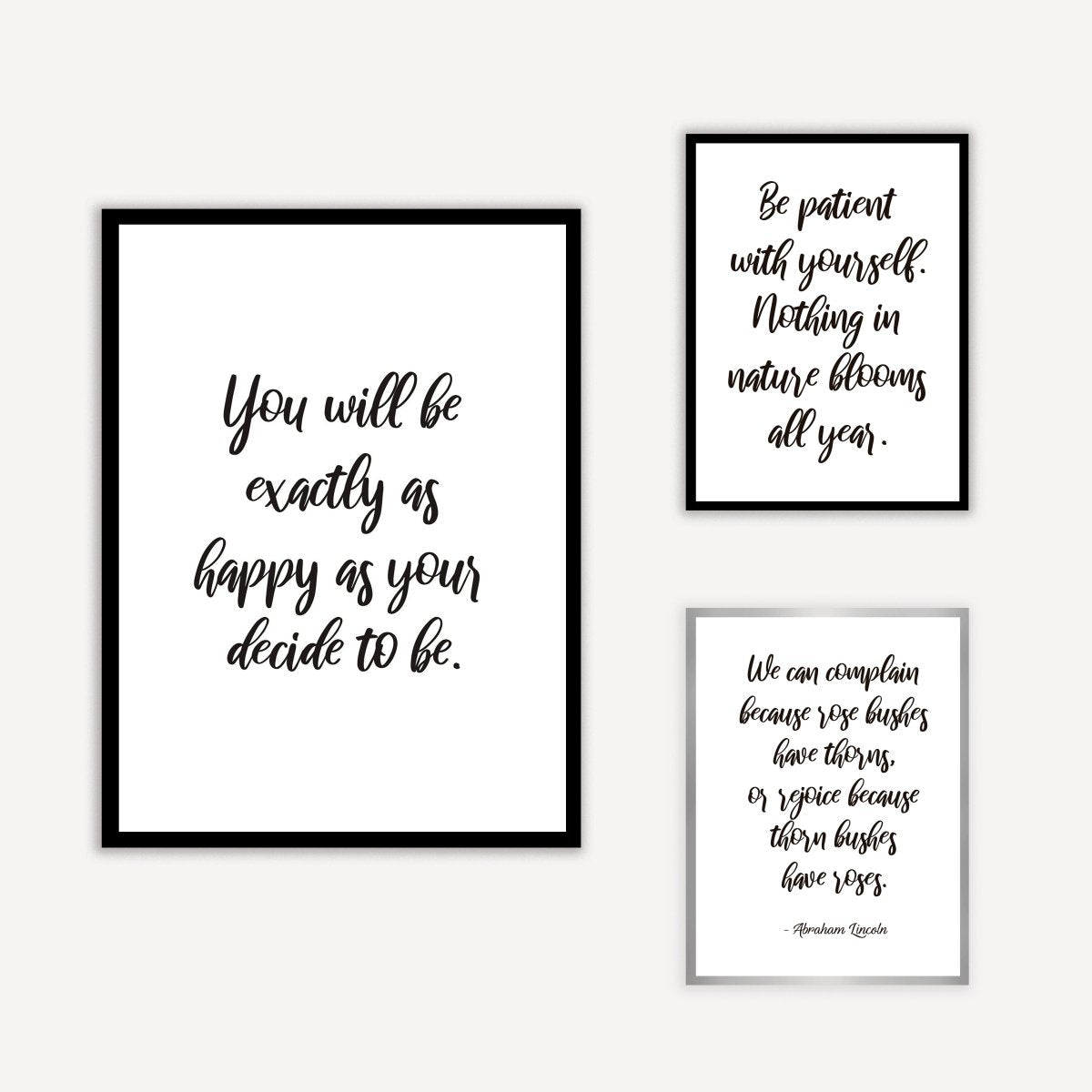 Quote Choose to be Happy Art Print - DesignPlace