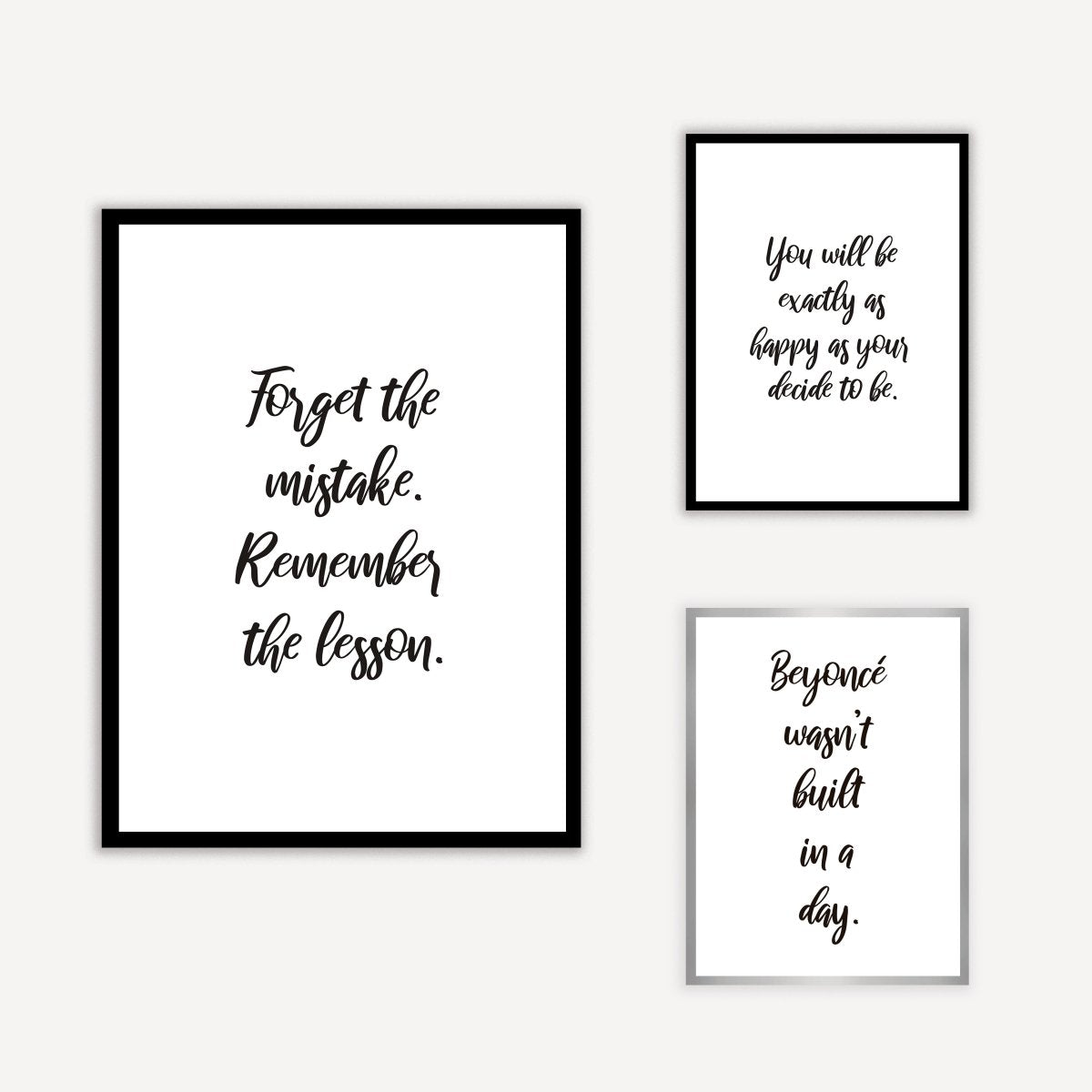 Quote Forget the Mistake Art Print - DesignPlace