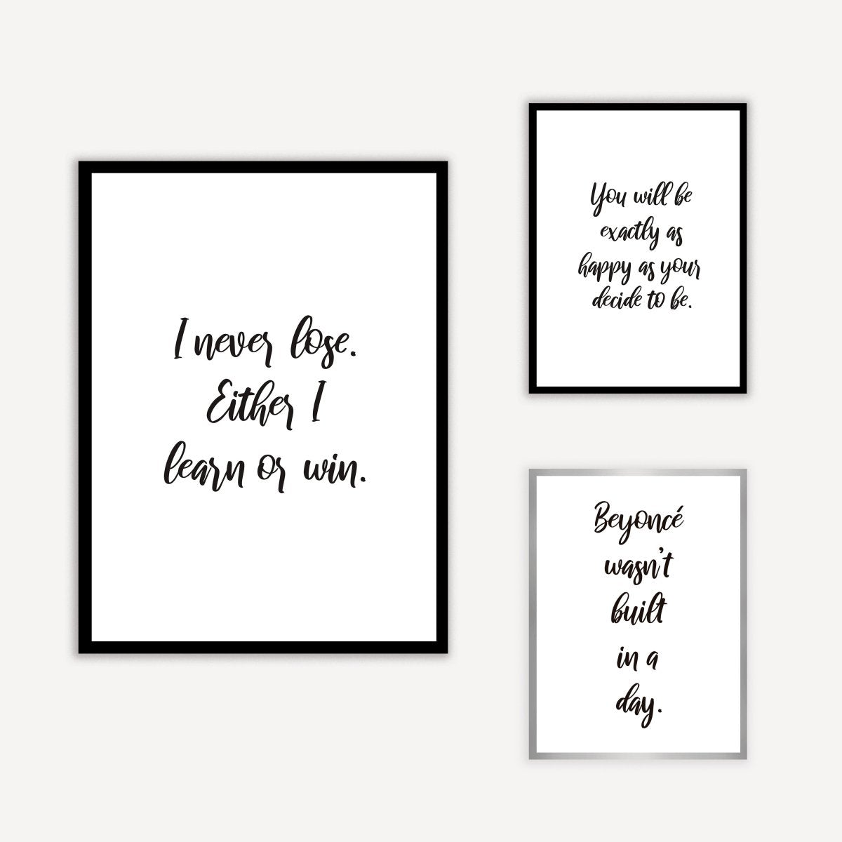 Quote Never Lose Art Print - DesignPlace