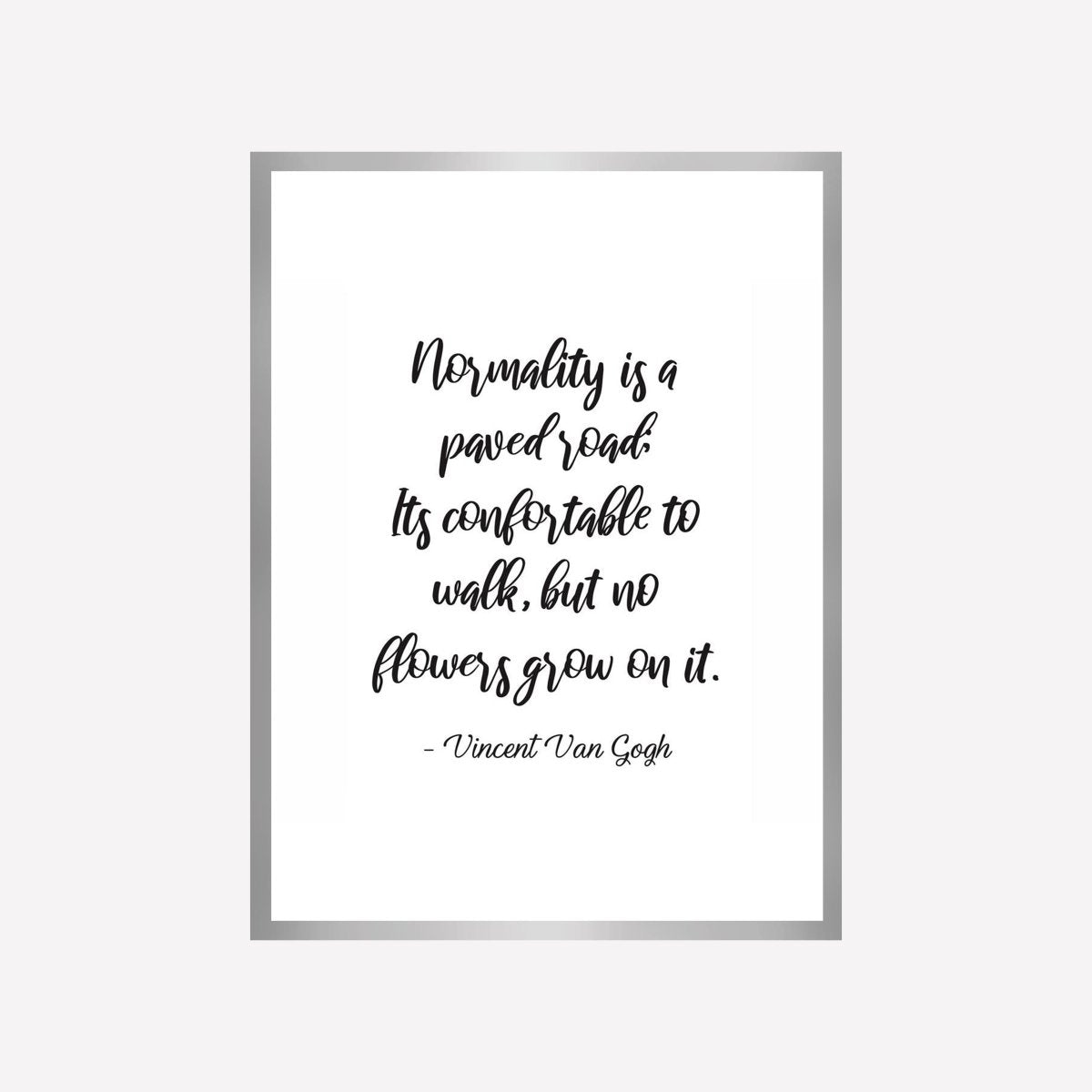 Quote Normality Art Print - DesignPlace