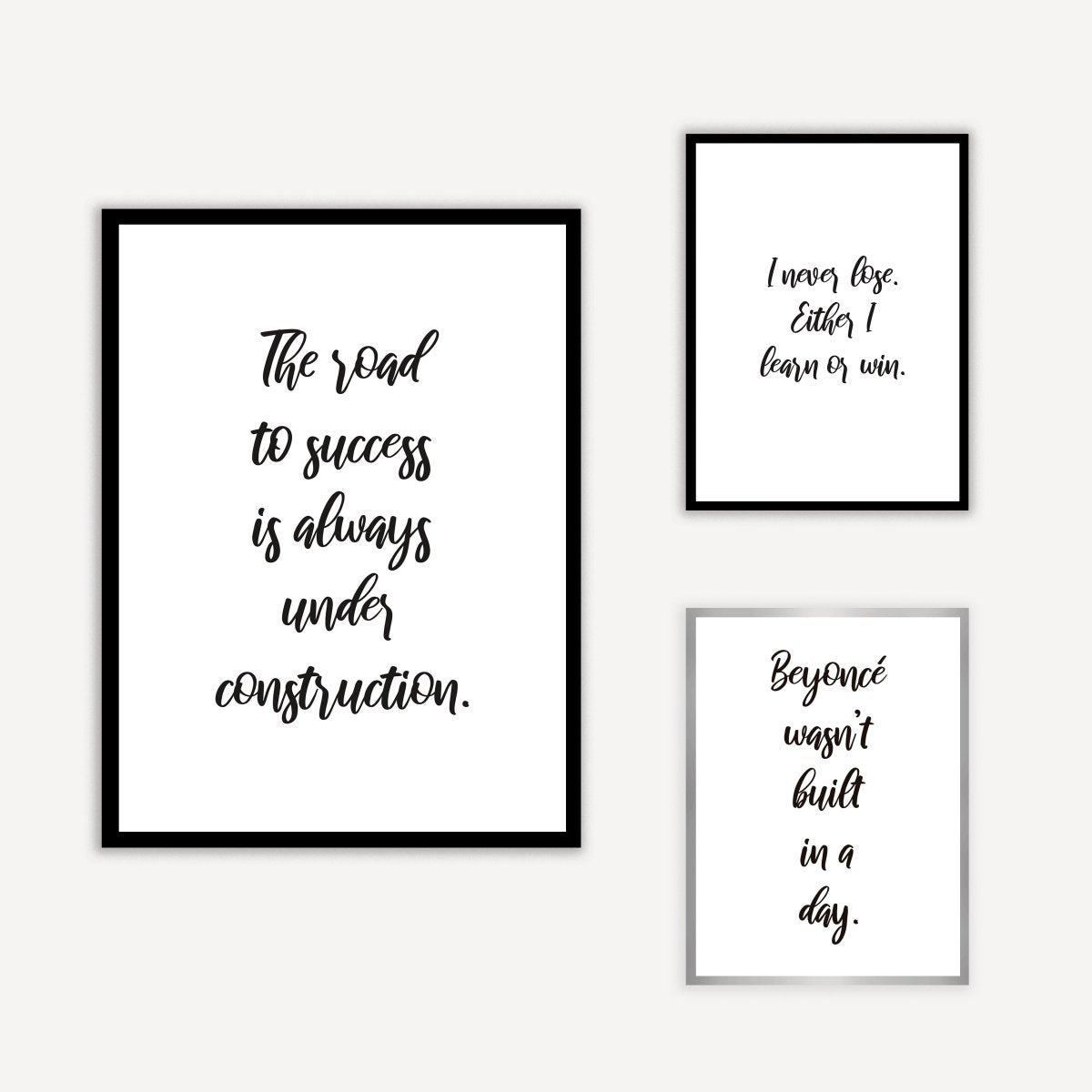 Quote Road to Success Art Print - DesignPlace