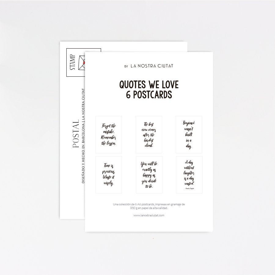 Quotes We Love Postcard Pack - DesignPlace