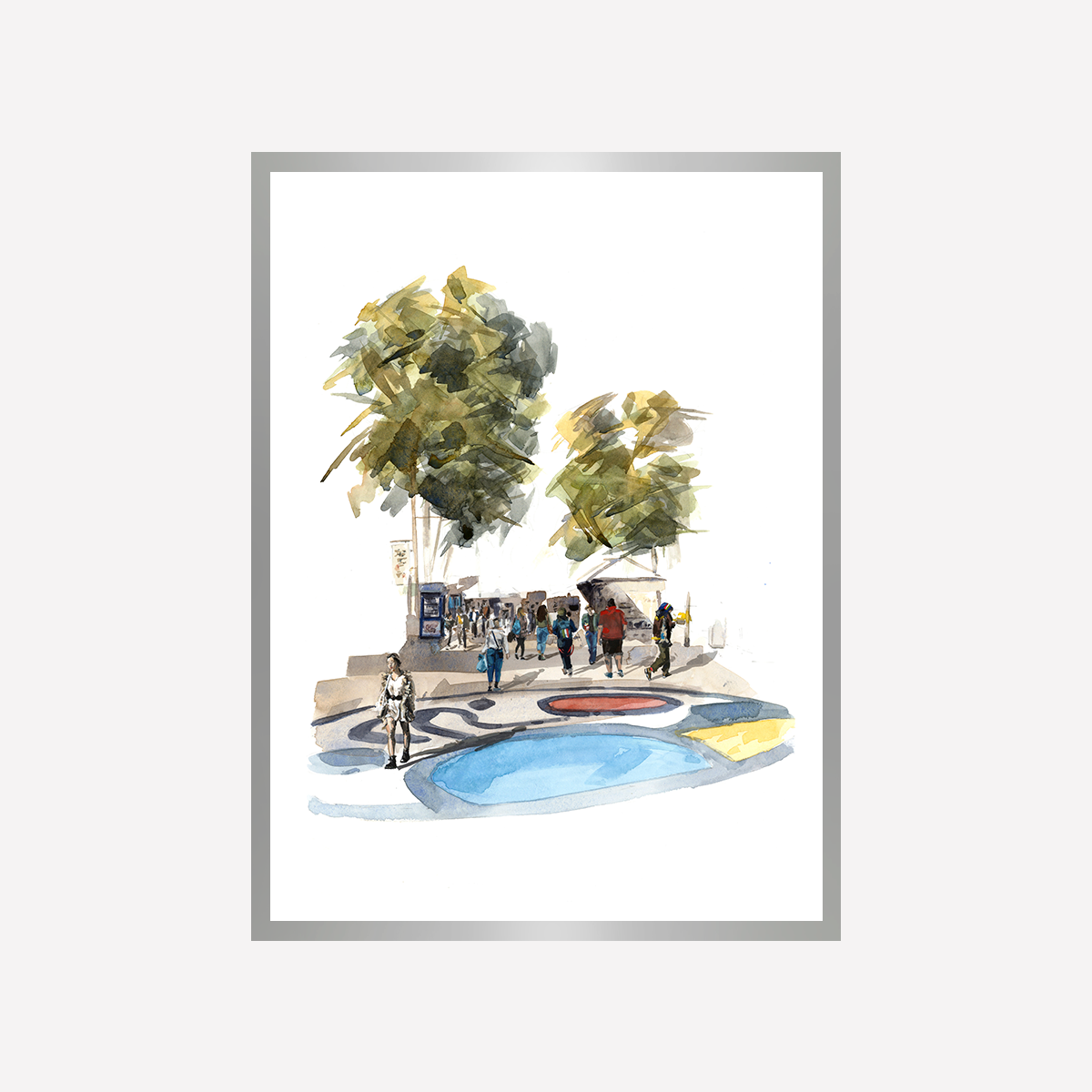 La Rambla, the essence of Barcelona Art Print