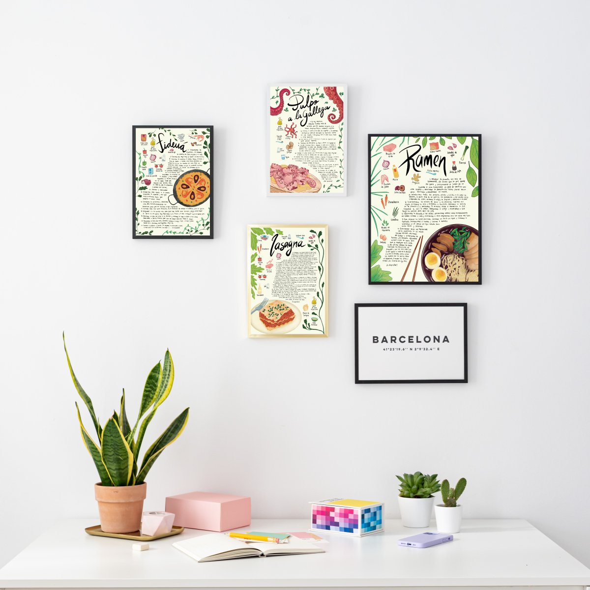 Ramen Receta Art Print - DesignPlace