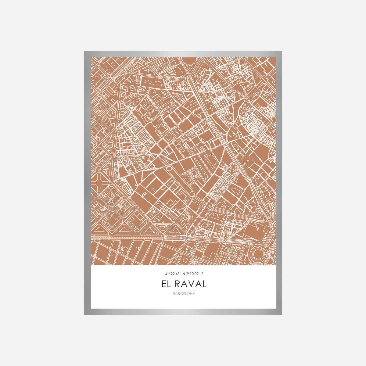 Raval Line Map Art Print - DesignPlace