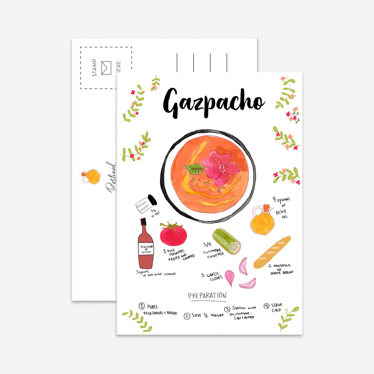 Recetas Postcard Pack - DesignPlace