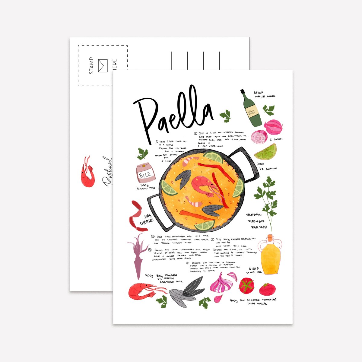 Recetas Postcard Pack - DesignPlace