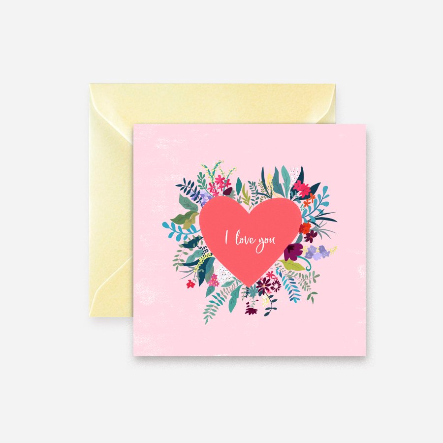 Red Heart ENG Tarjeta - DesignPlace