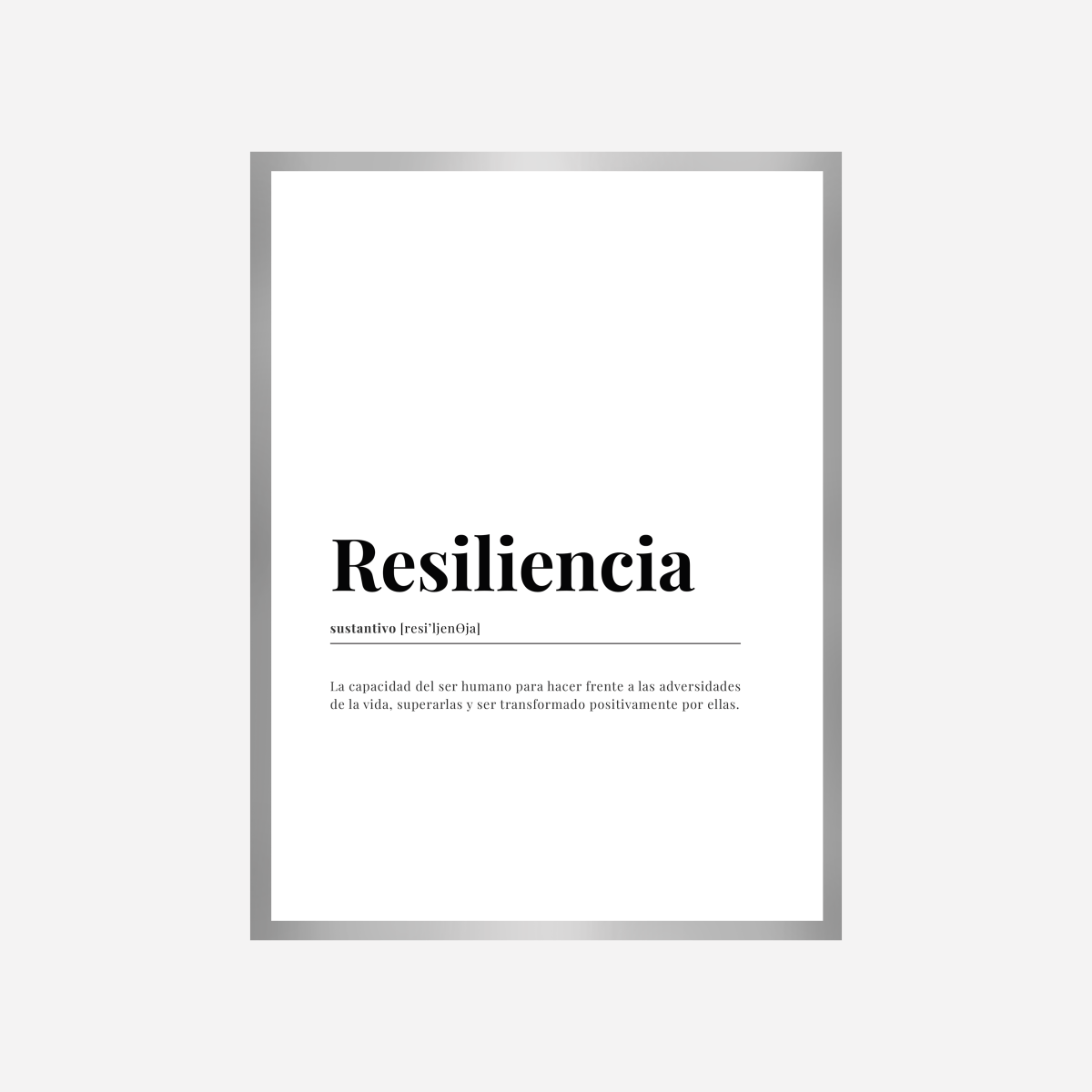 Resiliencia Dictionary Art Print - DesignPlace