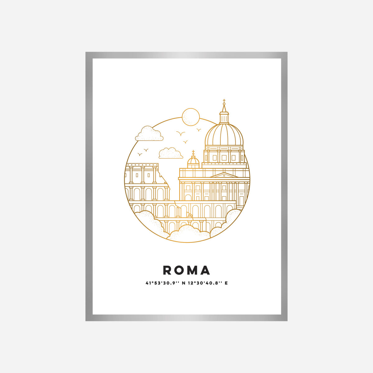 Roma Cityscape Art Print - DesignPlace