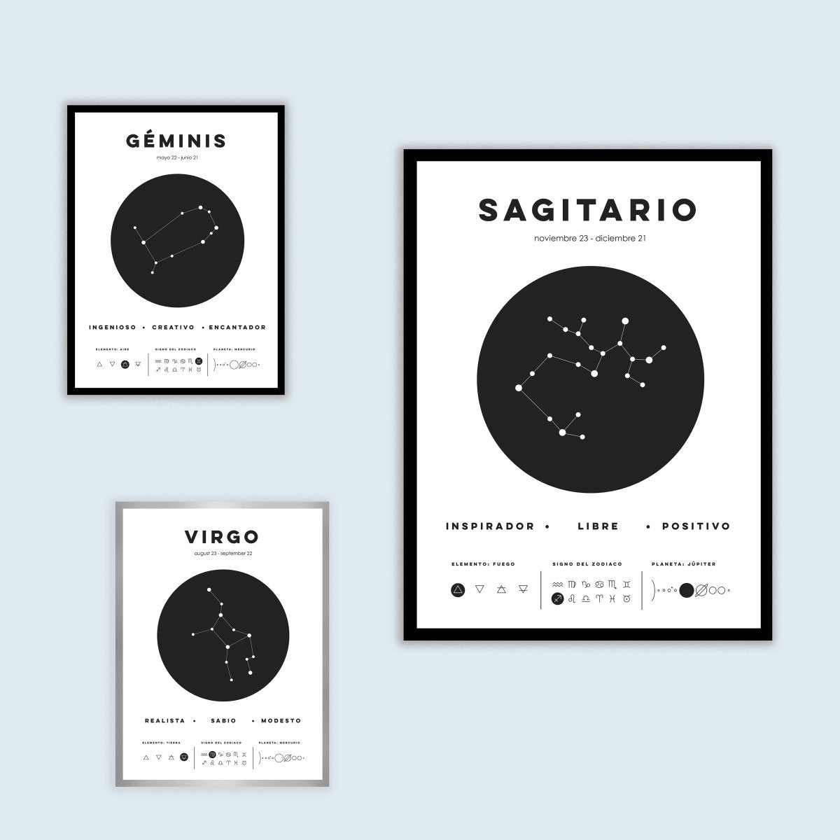 Sagitario Zodiac Sign Art Print - DesignPlace