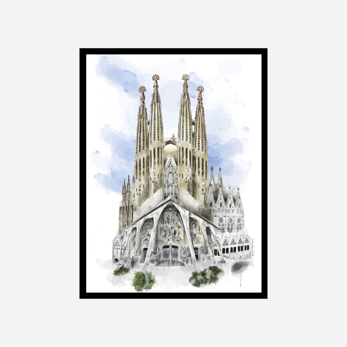 Sagrada Familia Art Print - DesignPlace