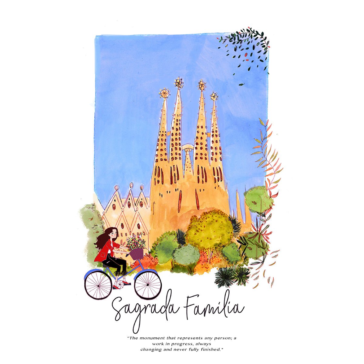 Sagrada Familia Monument Art Print - DesignPlace