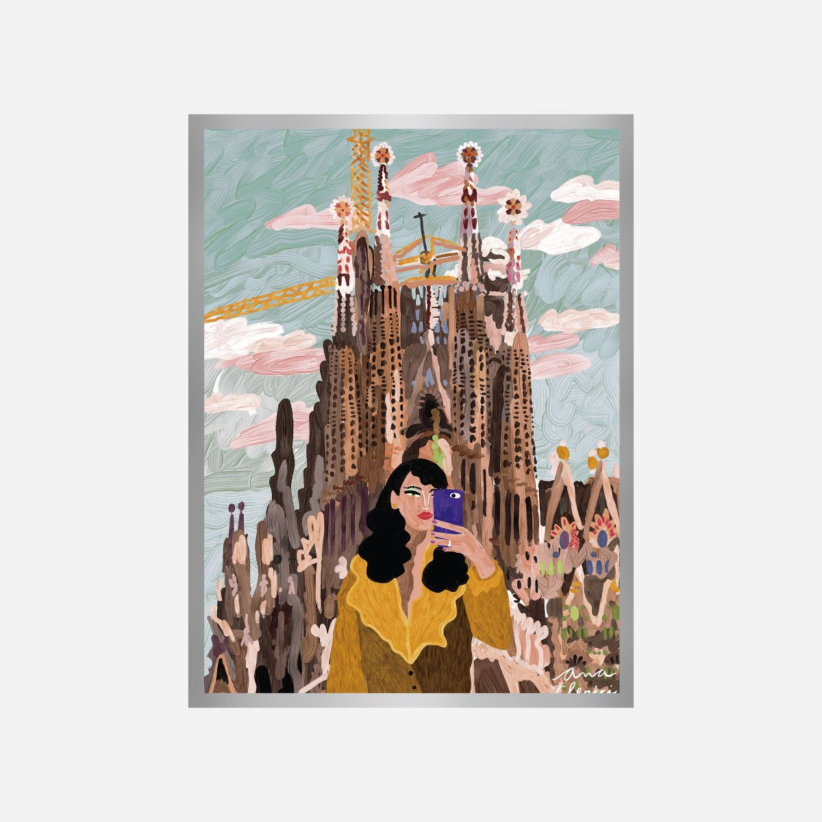 Sagrada Familia Selfie Art Print - DesignPlace