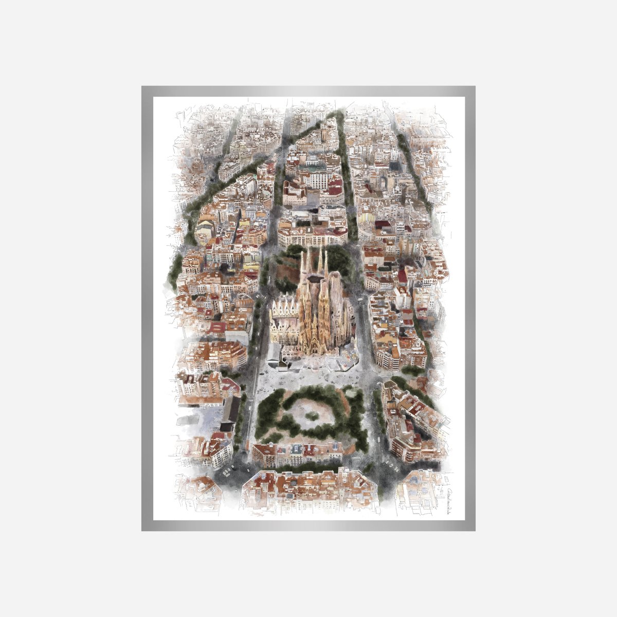 Sagrada Familia Vistas Art Print - DesignPlace