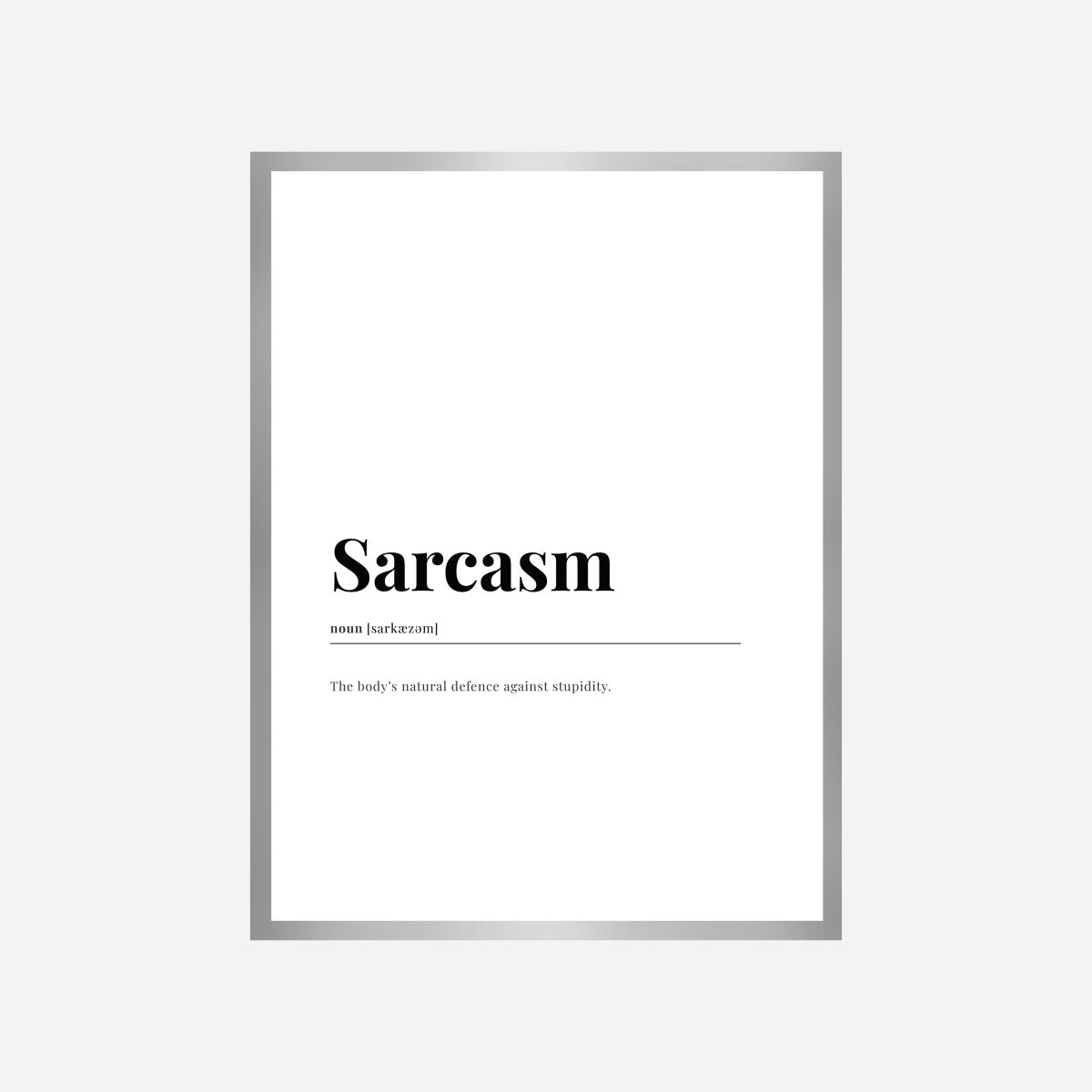 Sarcasm Dictionary Art Print - DesignPlace