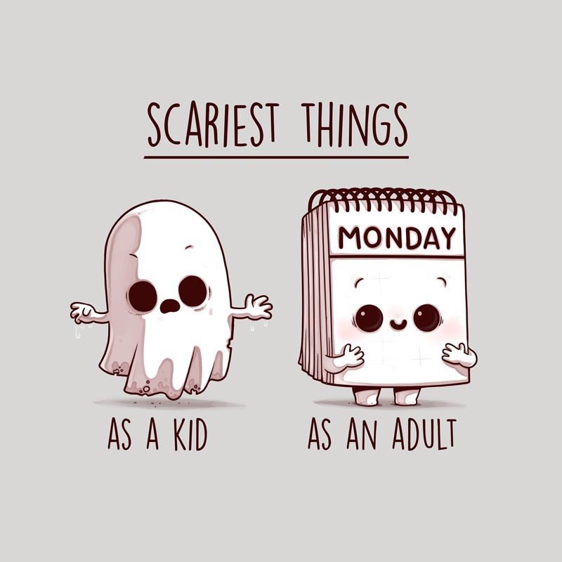 Scary Monday Art Print - DesignPlace