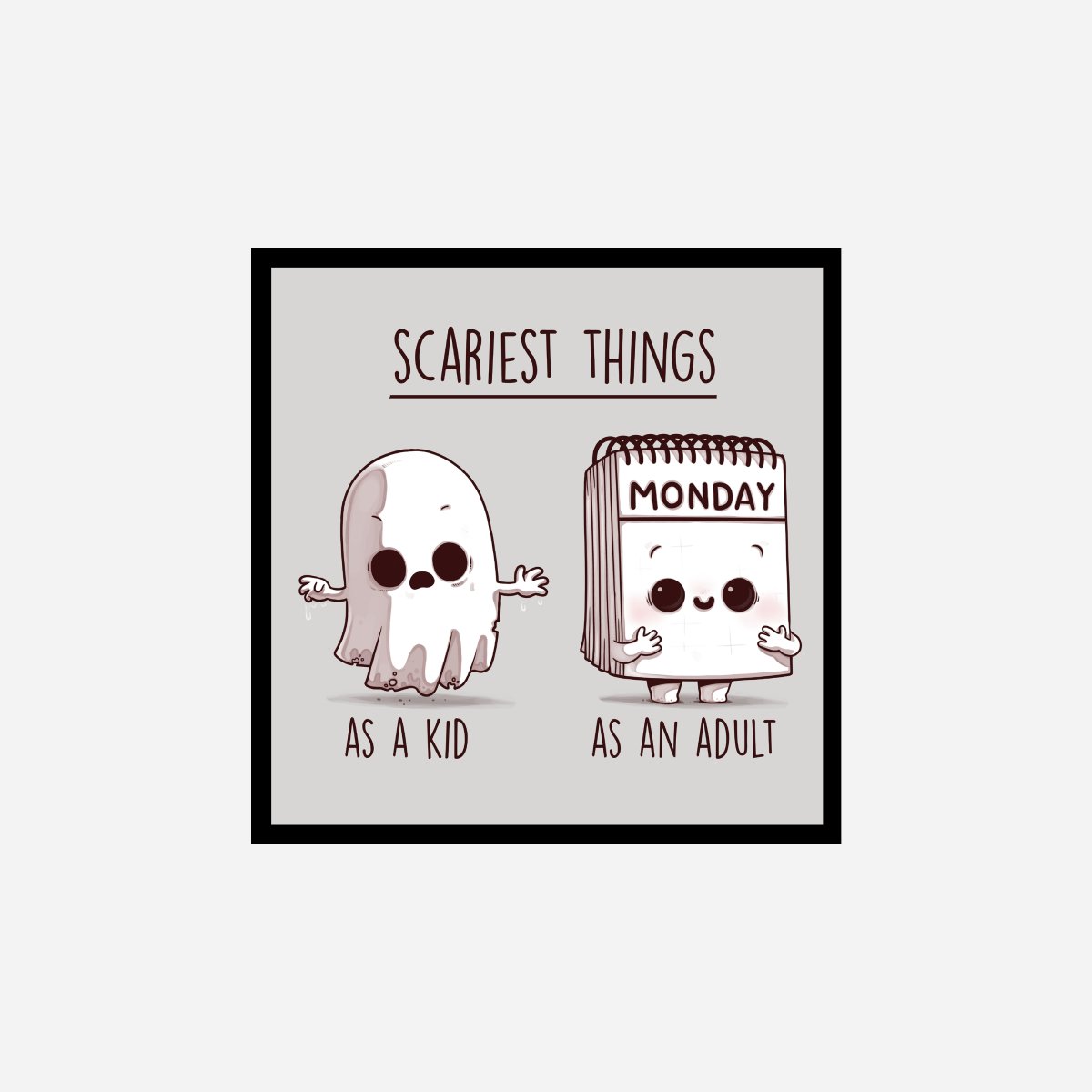 Scary Monday Art Print - DesignPlace