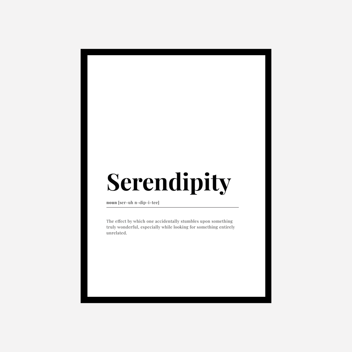 Serendipity Dictionary Art Print - DesignPlace