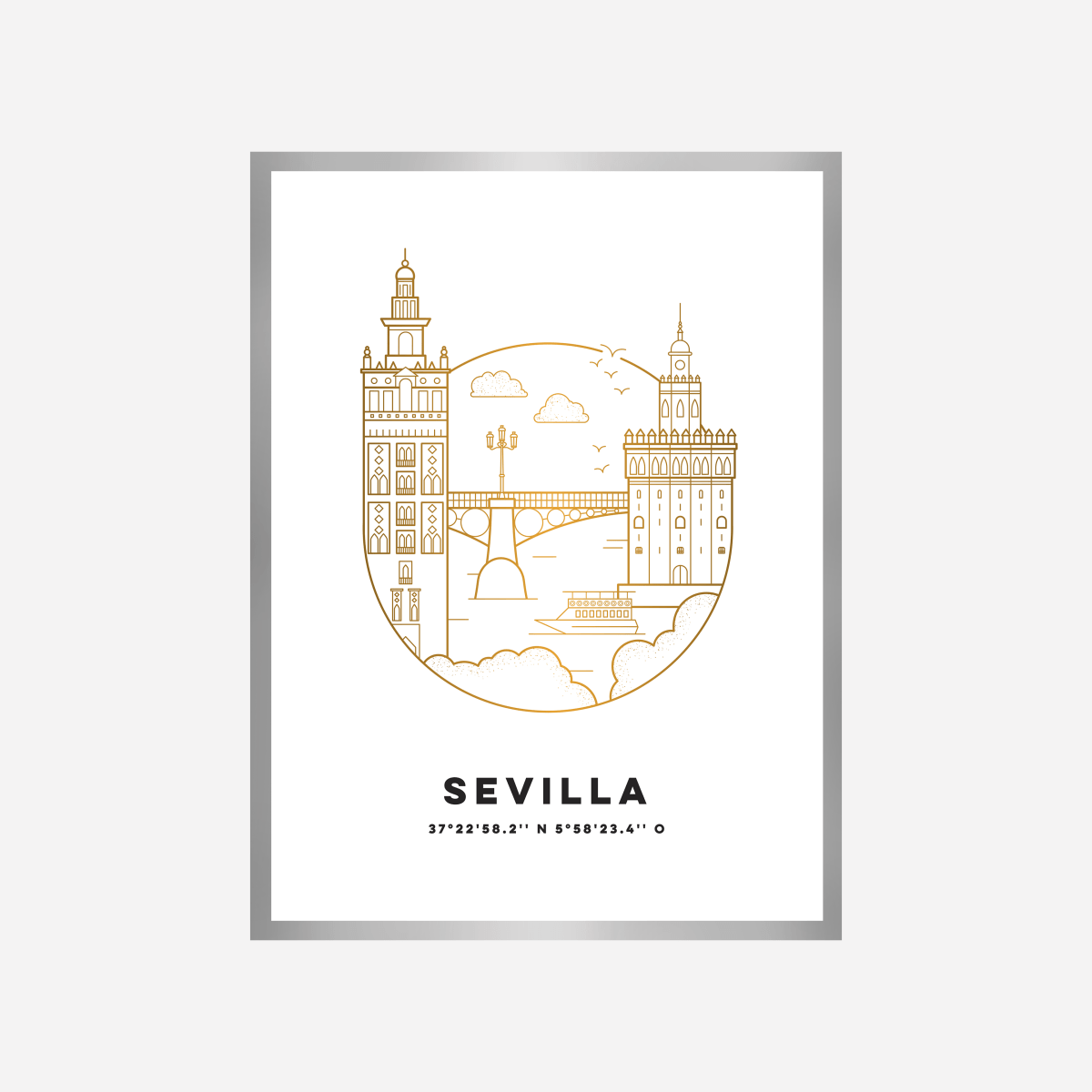 Sevilla Cityscape Art Print - DesignPlace