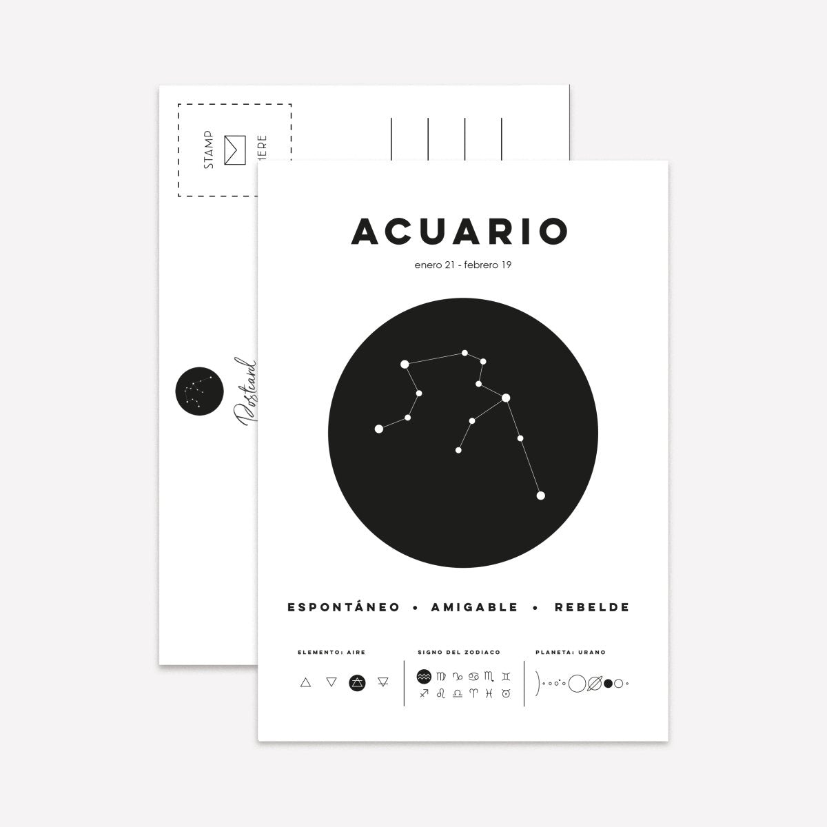 Signos de Zodiaco Postcard Pack - DesignPlace