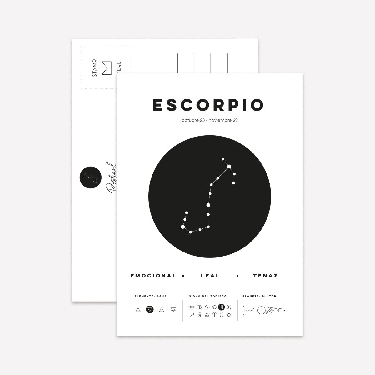 Signos de Zodiaco Postcard Pack - DesignPlace