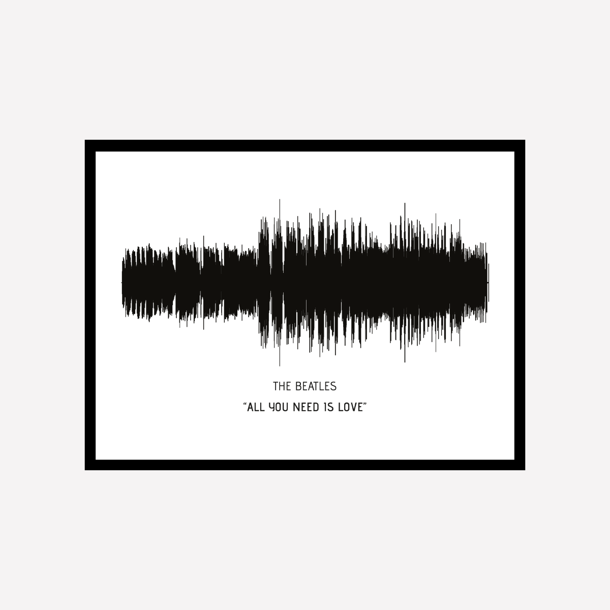 Song Wave All You Need is Love Art Print - DesignPlace