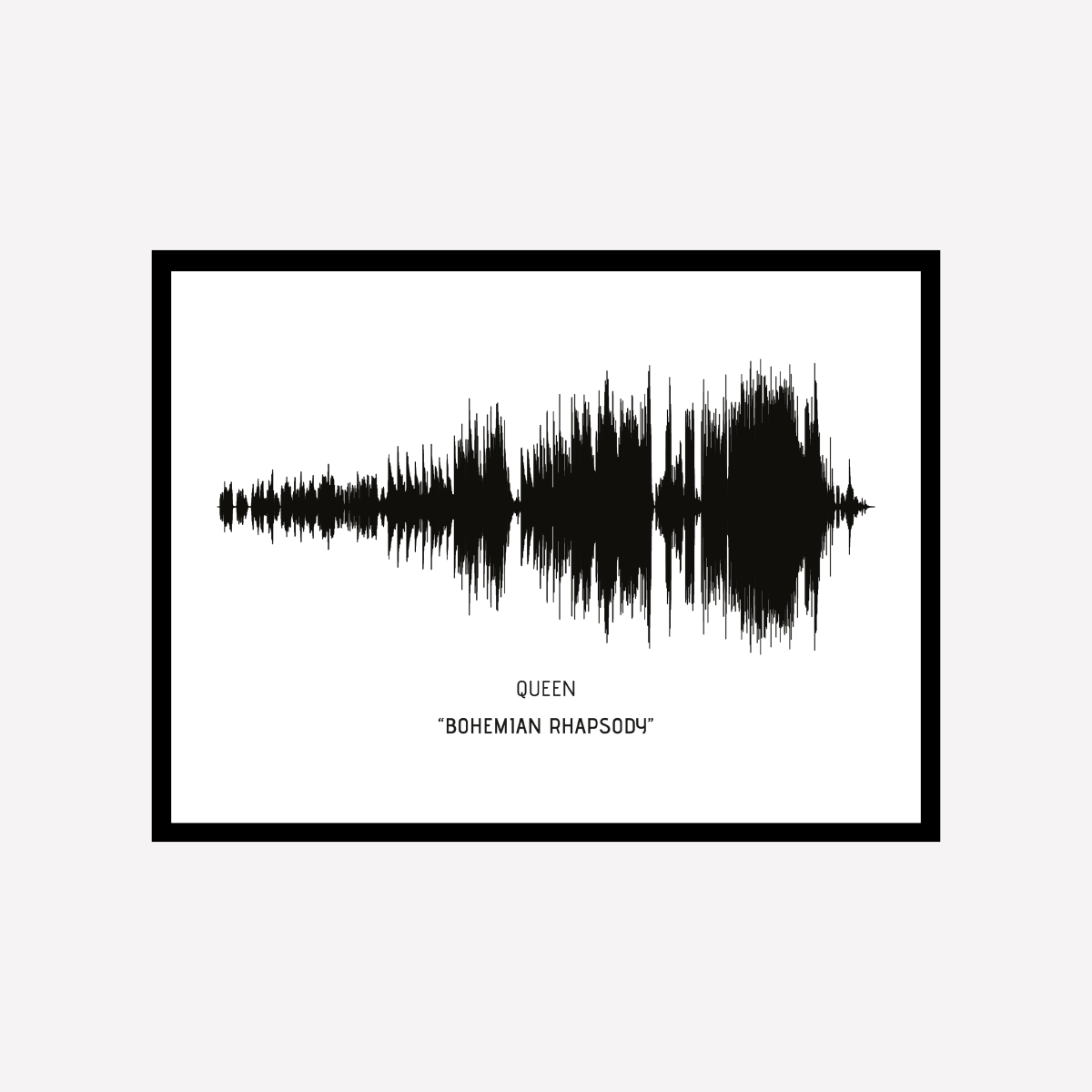 Song Wave Bohemian Rhapsody Art Print - DesignPlace