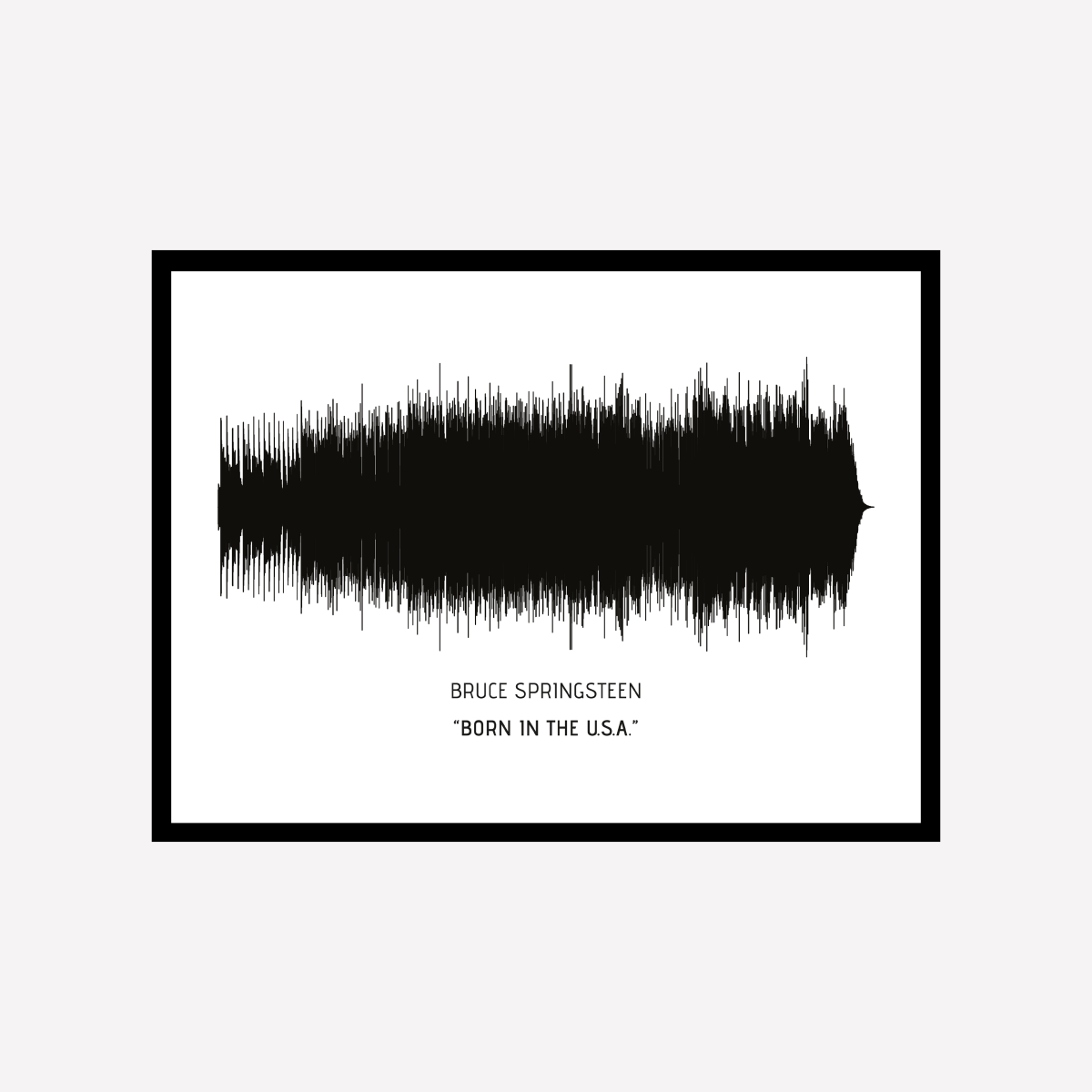 Song Wave Born in the USA Art Print - DesignPlace