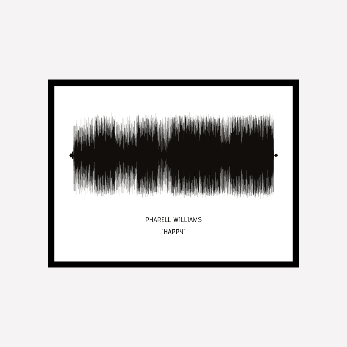 Song Wave Happy Art Print - DesignPlace