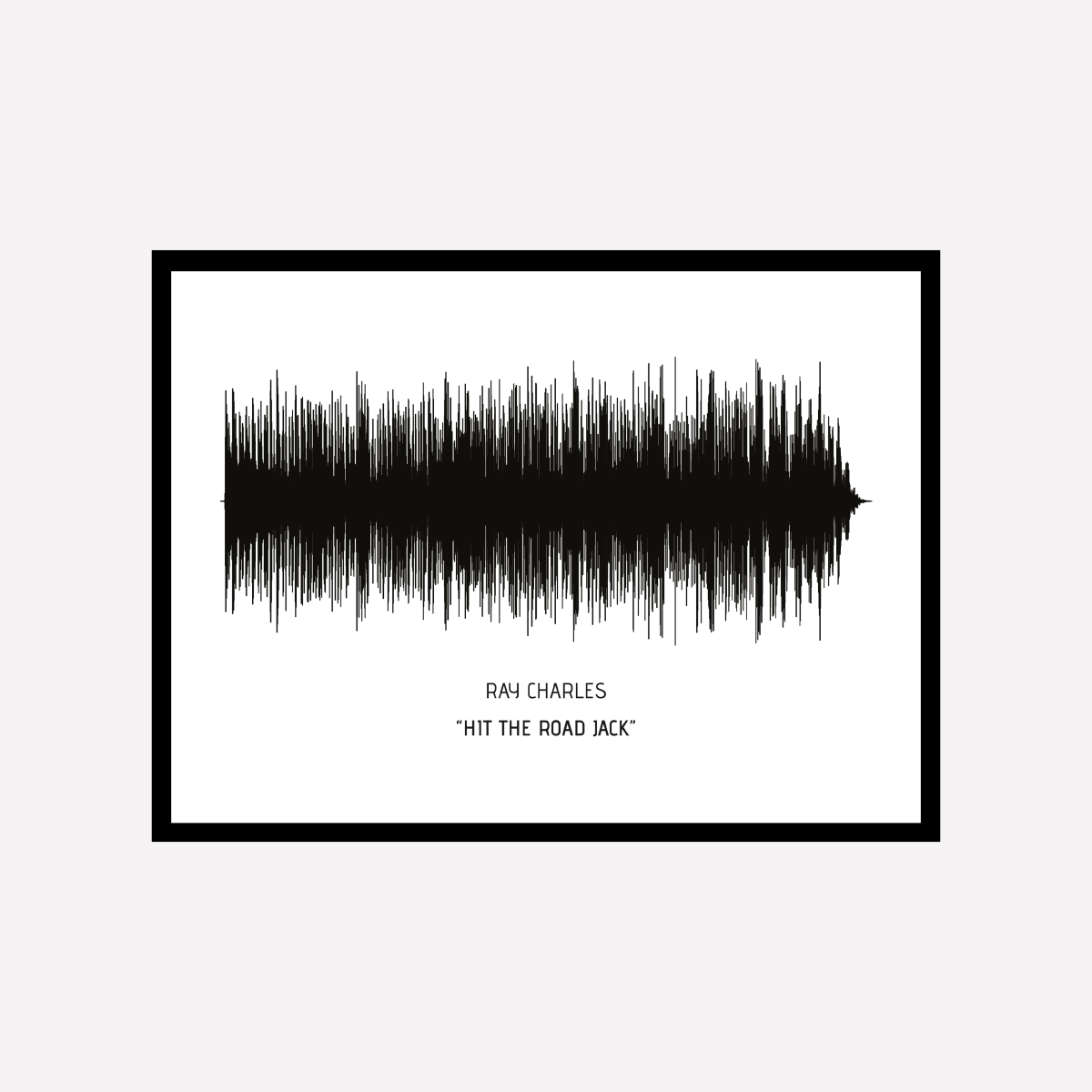 Song Wave Hit the Road Jack Art Print - DesignPlace