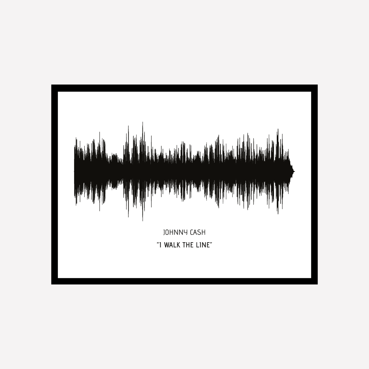 Song Wave I Walk the Line Art Print - DesignPlace