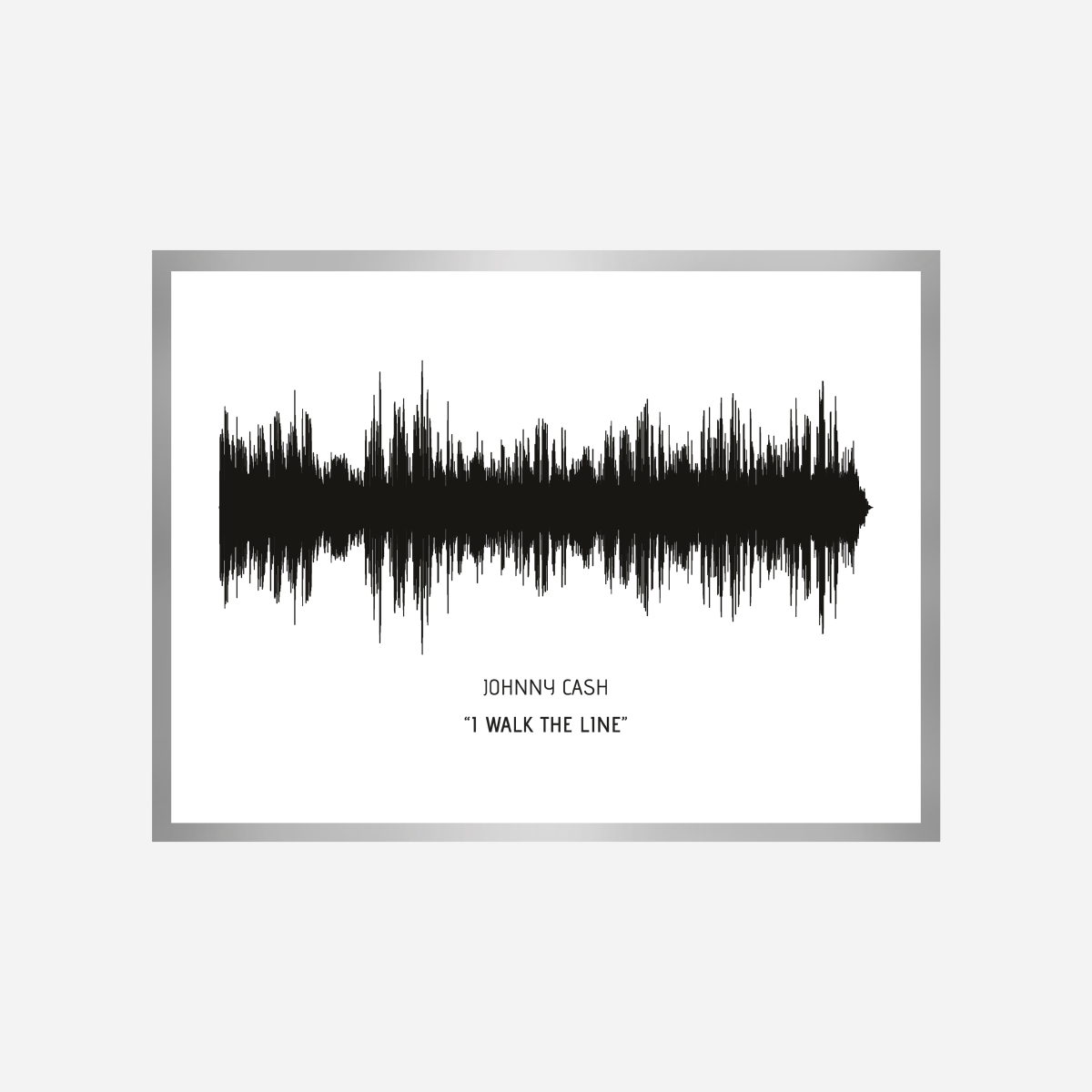 Song Wave I Walk the Line Art Print - DesignPlace