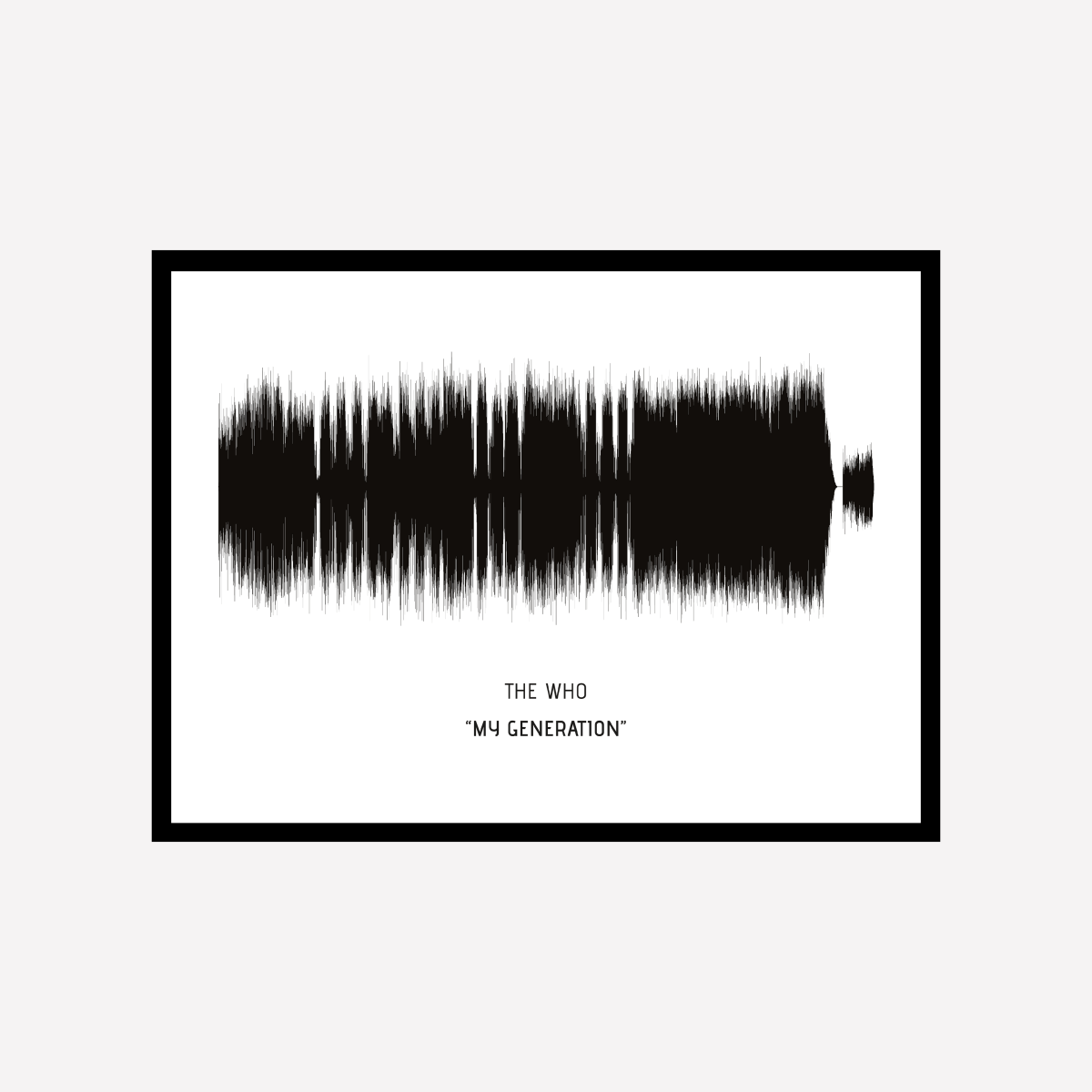 Song Wave My generation Art Print - DesignPlace