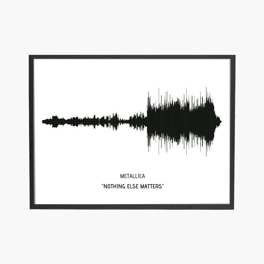 Song Wave Nothing Else Matters Art Print - DesignPlace