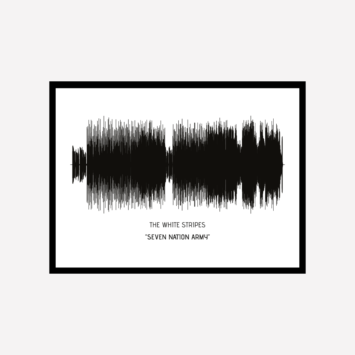 Song Wave Seven Nation Army Art Print - DesignPlace