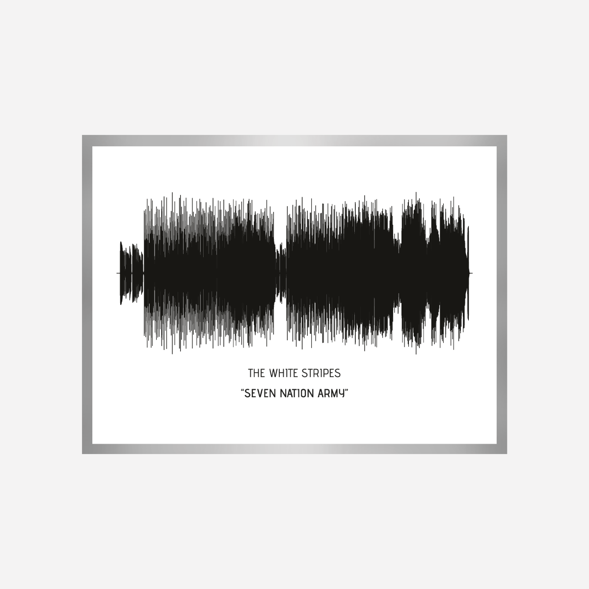 Song Wave Seven Nation Army Art Print - DesignPlace