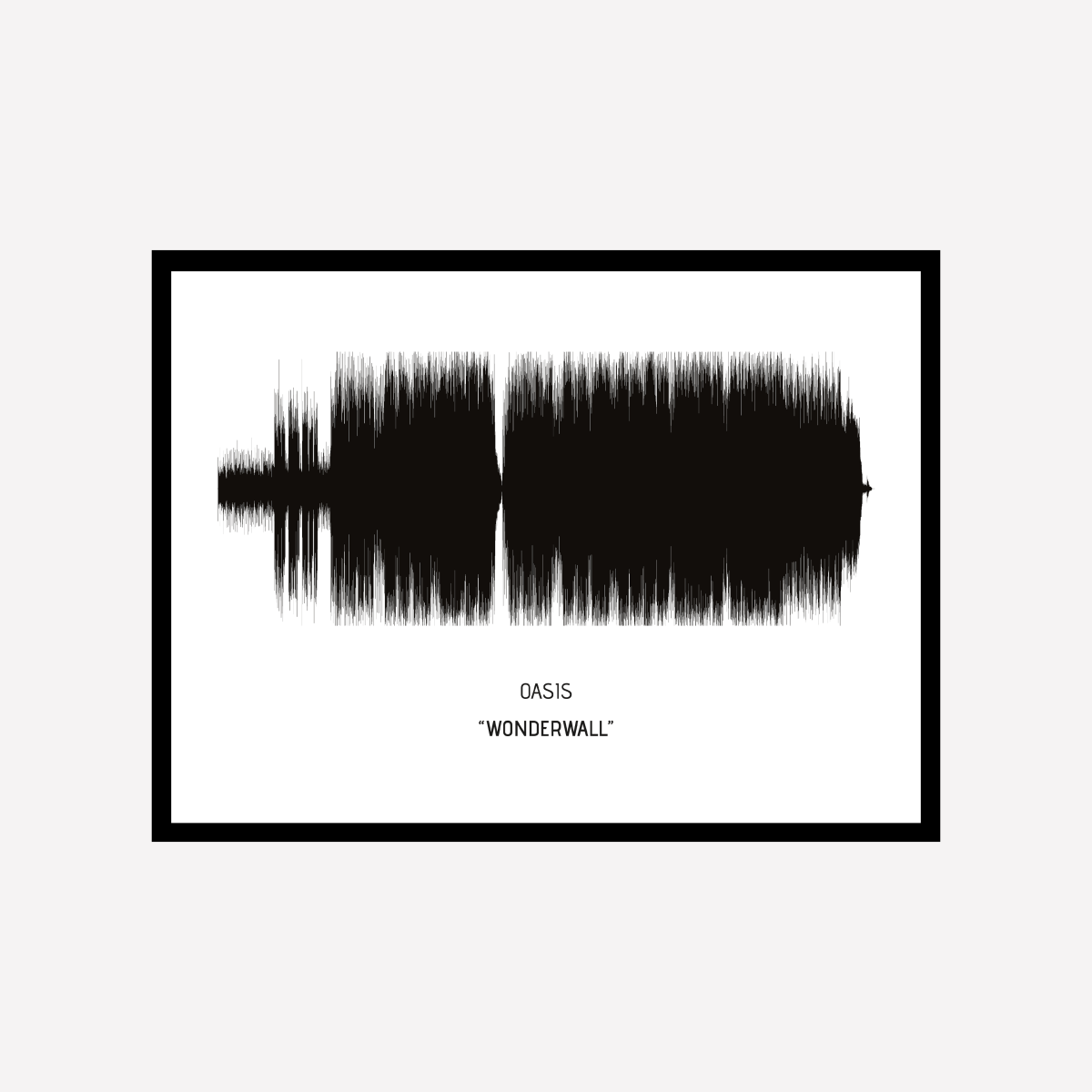 Song Wave Wonderwall Art Print - DesignPlace