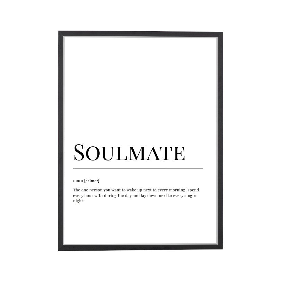 Soulmate Dictionary Art Print - DesignPlace