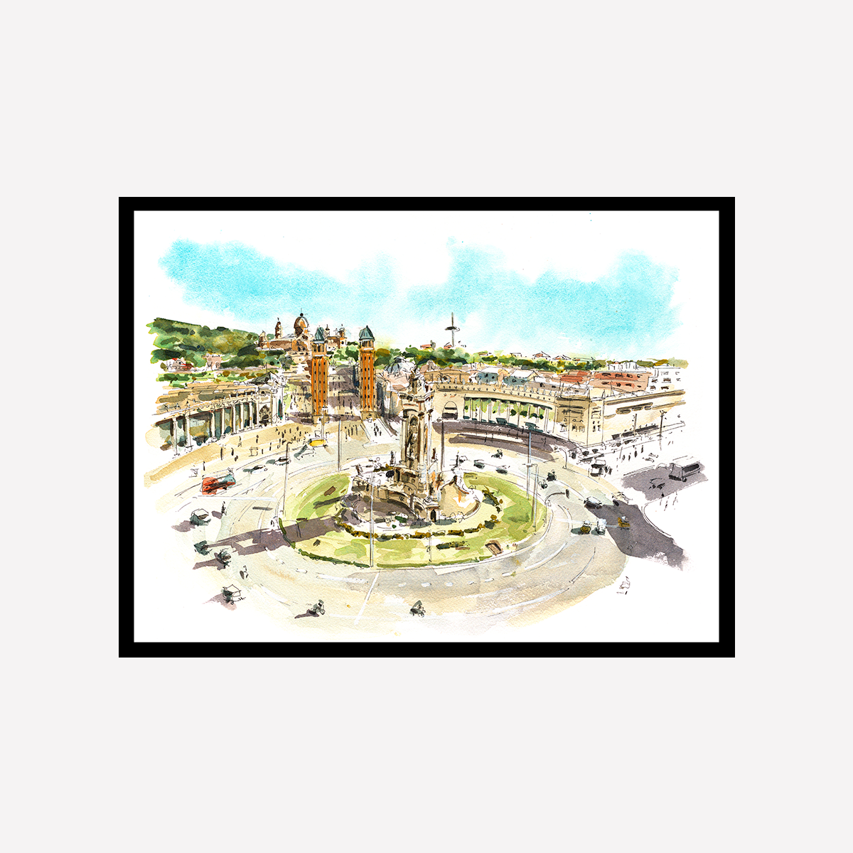 Spain Square Art Print